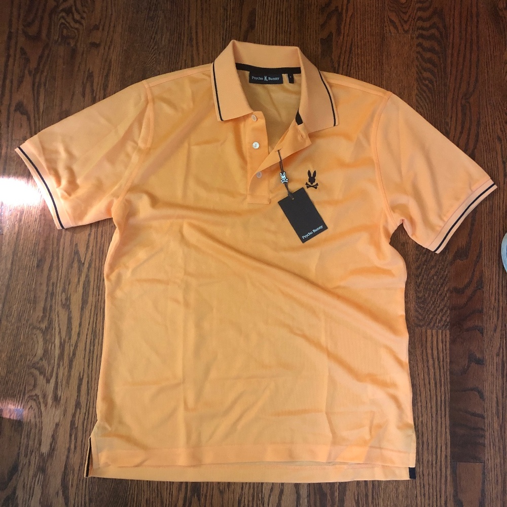 Psycho Bunny - Men's Orange Polo Shirt